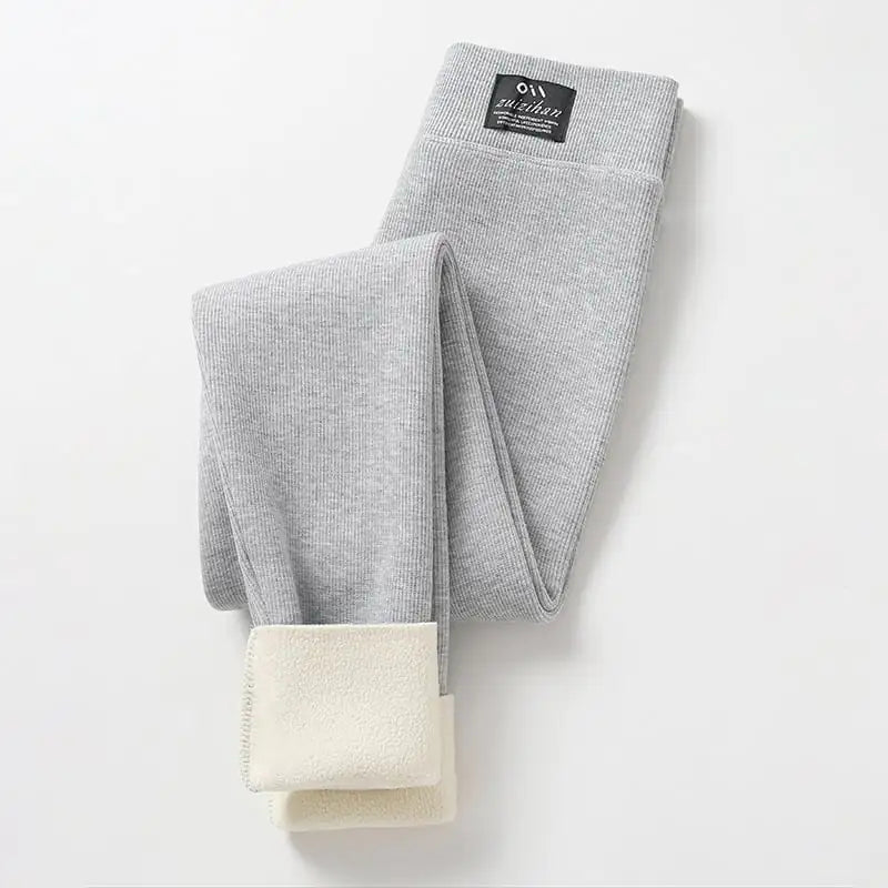 Women's High Waisted Lambswool Fleece Leggings