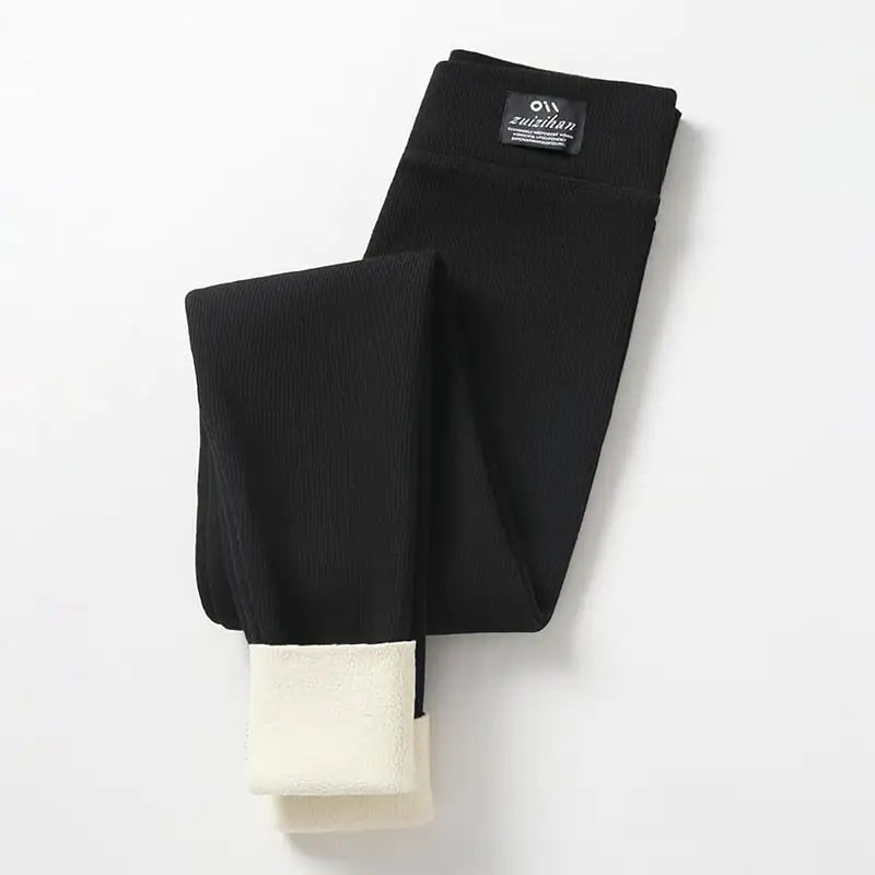Women's High Waisted Lambswool Fleece Leggings